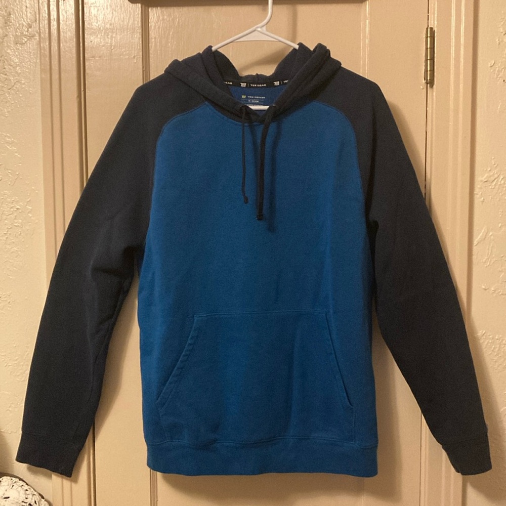 Tek Gear Hoodie Men’s M Blue Kangaroo Pockets Long Sleeve